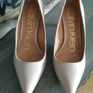 Calvin Klein nude heels